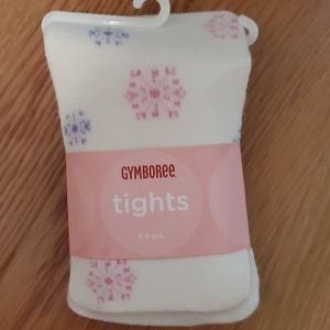 Gymboree Snowflake Tights